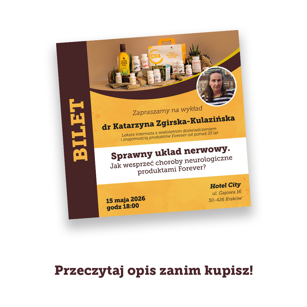 Wykład “Sprawny układ nerwowy” 15.05.2026 <br>- bilet pojedynczy